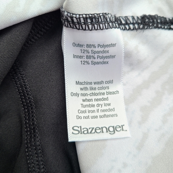 Slazenger Flounce Skort in Ink Blot Black, Geometric Print, Size XXL - Picture 8 of 10